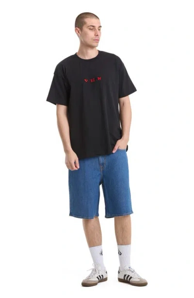 Volcom X Seth Conboy Embroidered Graphic T-shirt In Black