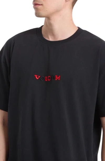Volcom X Seth Conboy Embroidered Graphic T-shirt In Black
