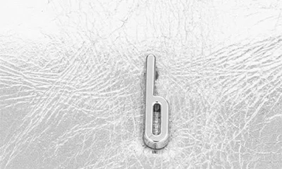 Behno Mini Coco Leather Satchel In Silver