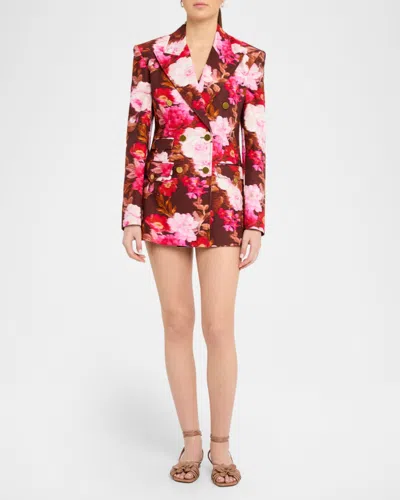 Zimmermann Luna Printed Drill Blazer In Multi