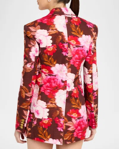 Zimmermann Luna Printed Drill Blazer In Multi