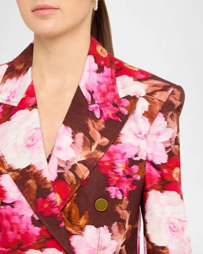 Zimmermann Luna Printed Drill Blazer In Multi