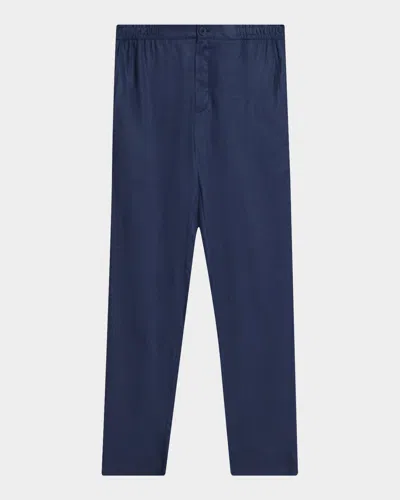 Bugatchi Aerolinen Linen Blend Pants In Blue