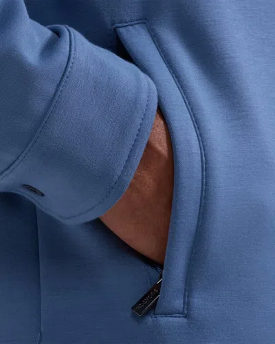 Bugatchi Soft Touch Knit Shirt Jacket In Blue