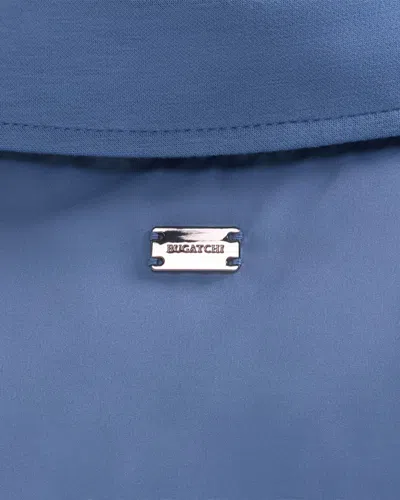 Bugatchi Soft Touch Knit Shirt Jacket In Blue