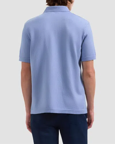 Bugatchi Short Sleeve Cardigan In Blue