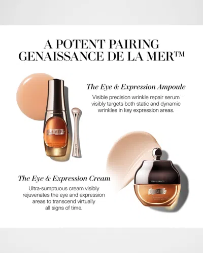 La Mer Genaissance De  The Eye And Expression Ampoule, 0.67 Oz. In Transparent