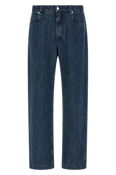 Fendi Ff Inner Jeans In Blue