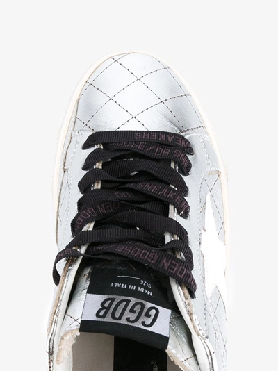 Shop Golden Goose Quilted Leather Low-top Trainers