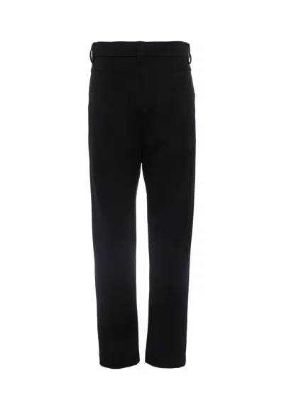 Balmain Logo-patch Trousers In Black