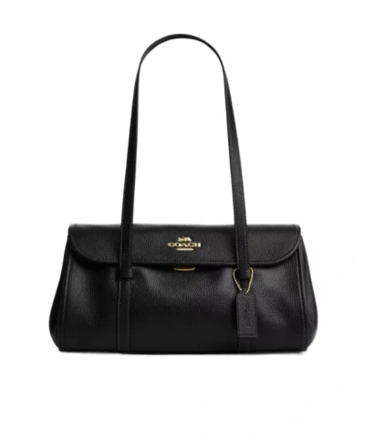 Coach Bridget Flap Shoulder Bag In Black