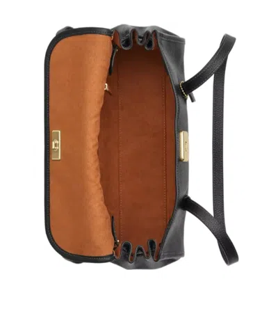 Coach Bridget Flap Shoulder Bag In Black