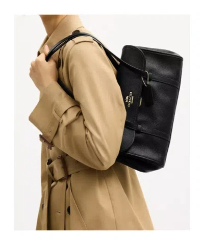 Coach Bridget Flap Shoulder Bag In Black