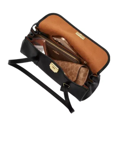 Coach Bridget Flap Shoulder Bag In Black