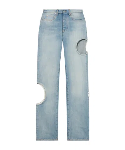 Off-white New Meteor Distressed Jeans Size 26 In Blue