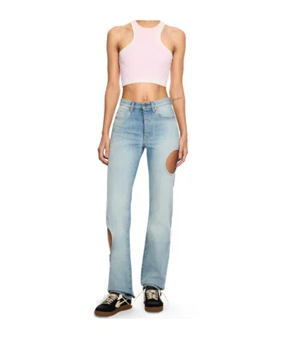 Off-white New Meteor Distressed Jeans Size 26 In Blue