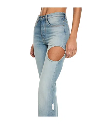 Off-white New Meteor Distressed Jeans Size 26 In Blue
