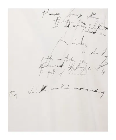 Ann Demeulemeester Agapi Jersey T-shirt In White