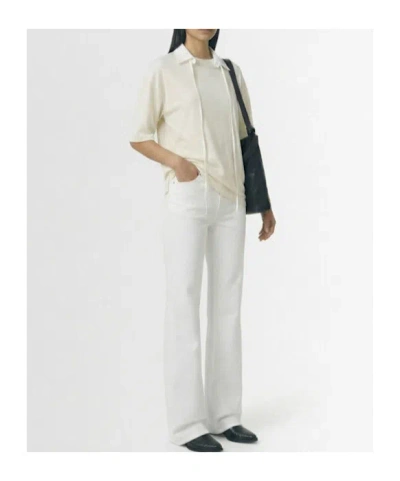 Ann Demeulemeester Agapi Jersey T-shirt In White