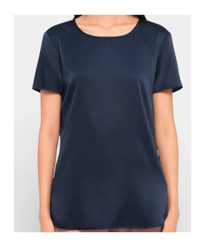 Max Mara Short Sleeve T-shirt In Blue