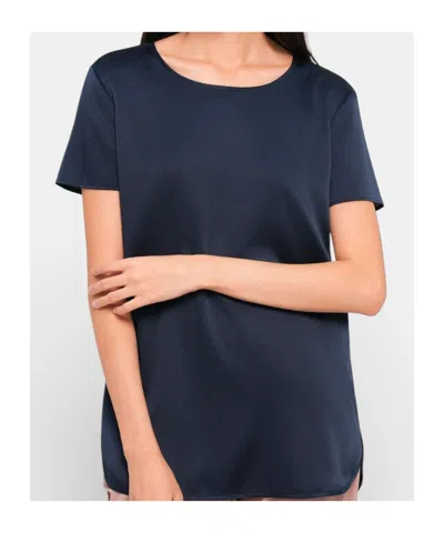 Max Mara Short Sleeve T-shirt In Blue
