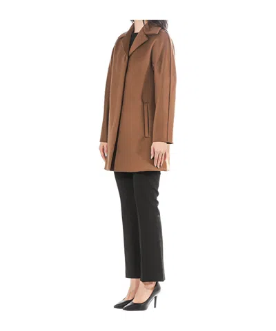 Max Mara Belize Coat In Brown