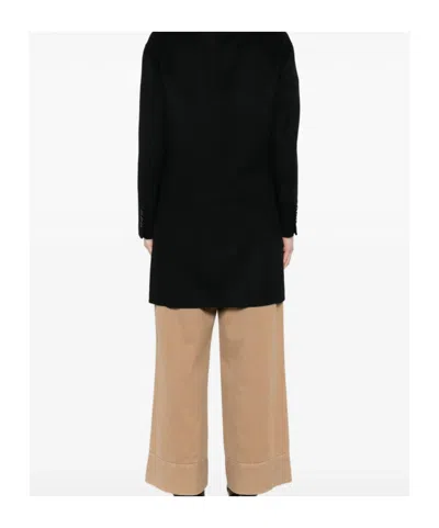 Twinset Single-breasted Coat In Black