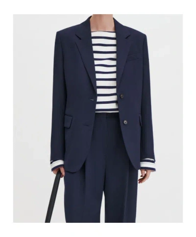 Filippa K Buttoned Pocket Jacket In Blue