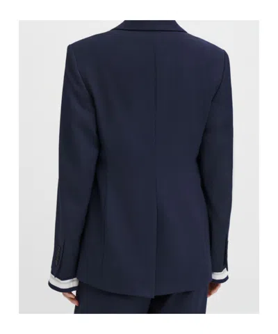 Filippa K Buttoned Pocket Jacket In Blue