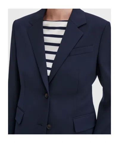 Filippa K Buttoned Pocket Jacket In Blue
