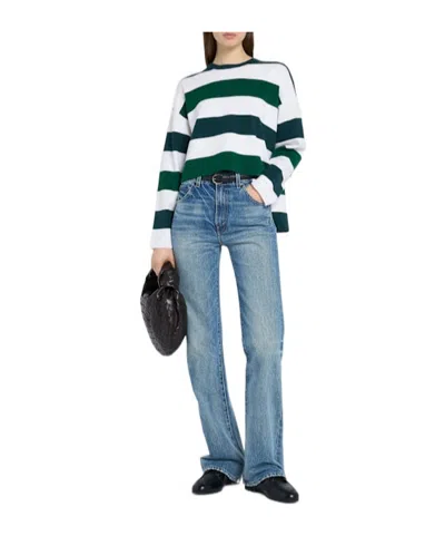Max Mara Stretch Viscose Blend Sweater In Multi