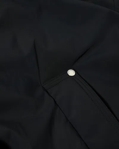 Moose Knuckles Long-sleeve Down Jacket In Black