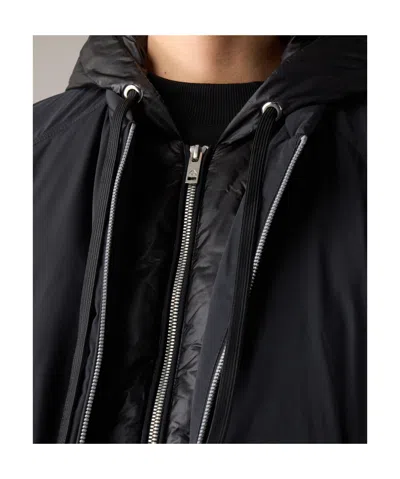 Moose Knuckles Long-sleeve Down Jacket In Black