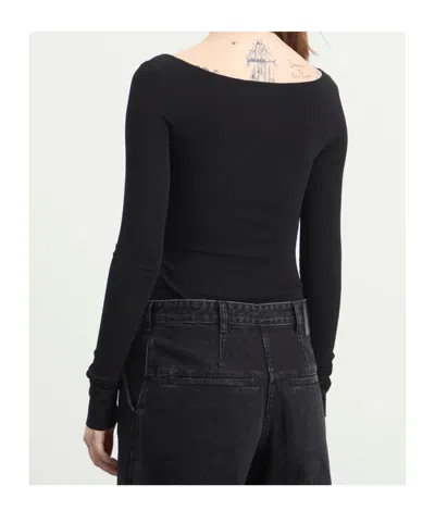 Entire Studios Long-sleeve Bodysuit In Black