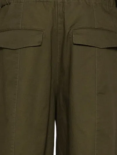 Entire Studios Elasticated Drawstring-hem Trousers In Green