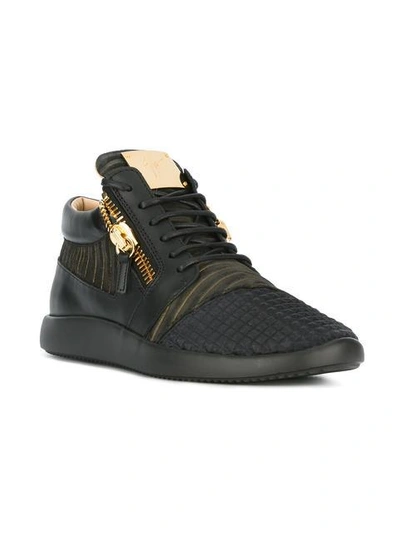 Shop Giuseppe Zanotti Runner Mid-top Sneakers