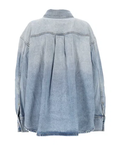 Icon Denim Oversized Denim Jacket In Blue