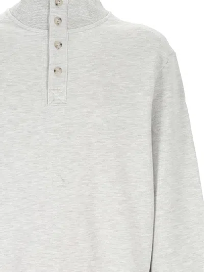 Entire Studios Button Mock-neck Sweater In White