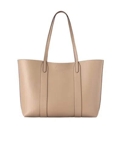 Mulberry Bayswater Tote Small Classic Grain In Neutral