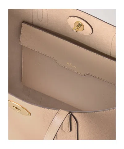 Mulberry Bayswater Tote Small Classic Grain In Neutral