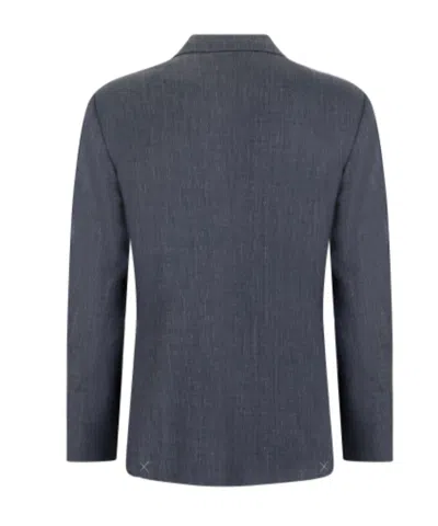 Canali Double-breasted Blazer In Black