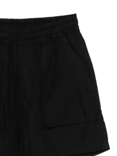 Thom Krom Drawstring Multiple-pocket Shorts In Black