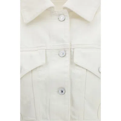 Givenchy Cocoon Reversed-effect Raw Denim Jacket In White