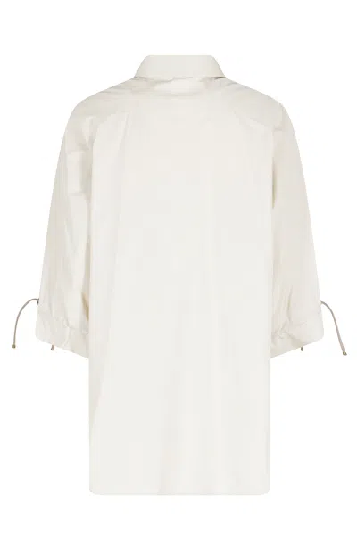 Max Mara Collared Shirt In Neutral