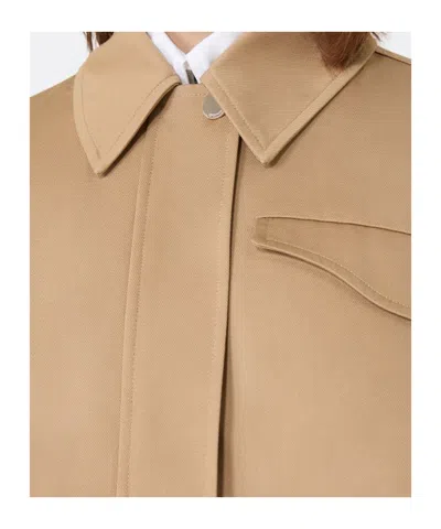 Sportmax Belted Flap-pocket Jacket In Neutral