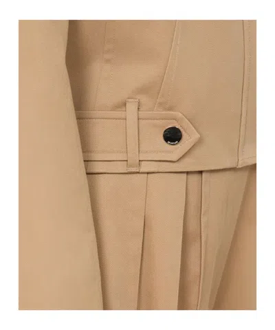 Sportmax Belted Flap-pocket Jacket In Neutral