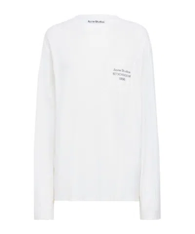 Acne Studios Edden Oversized Cotton-blend T-shirt In White