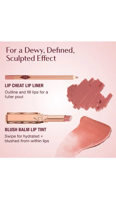 Charlotte Tilbury 90s Kiss Pillow Talk Blush Balm Lip Tint 2g In Brown