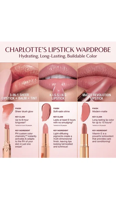 Charlotte Tilbury 90s Kiss Pillow Talk Blush Balm Lip Tint 2g In Brown