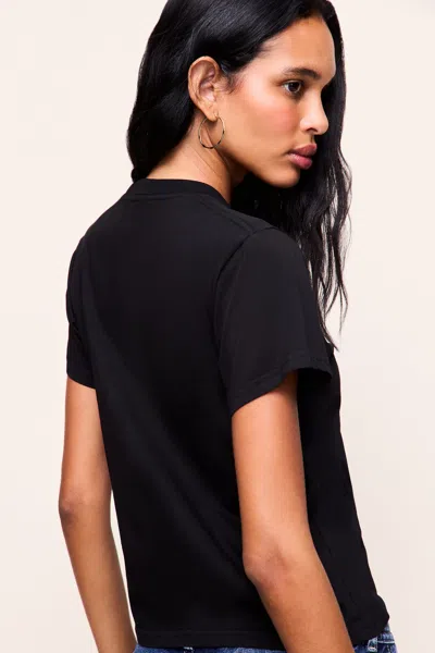 Danielle Guizio Ny The Everyday Relaxed Tee In Black